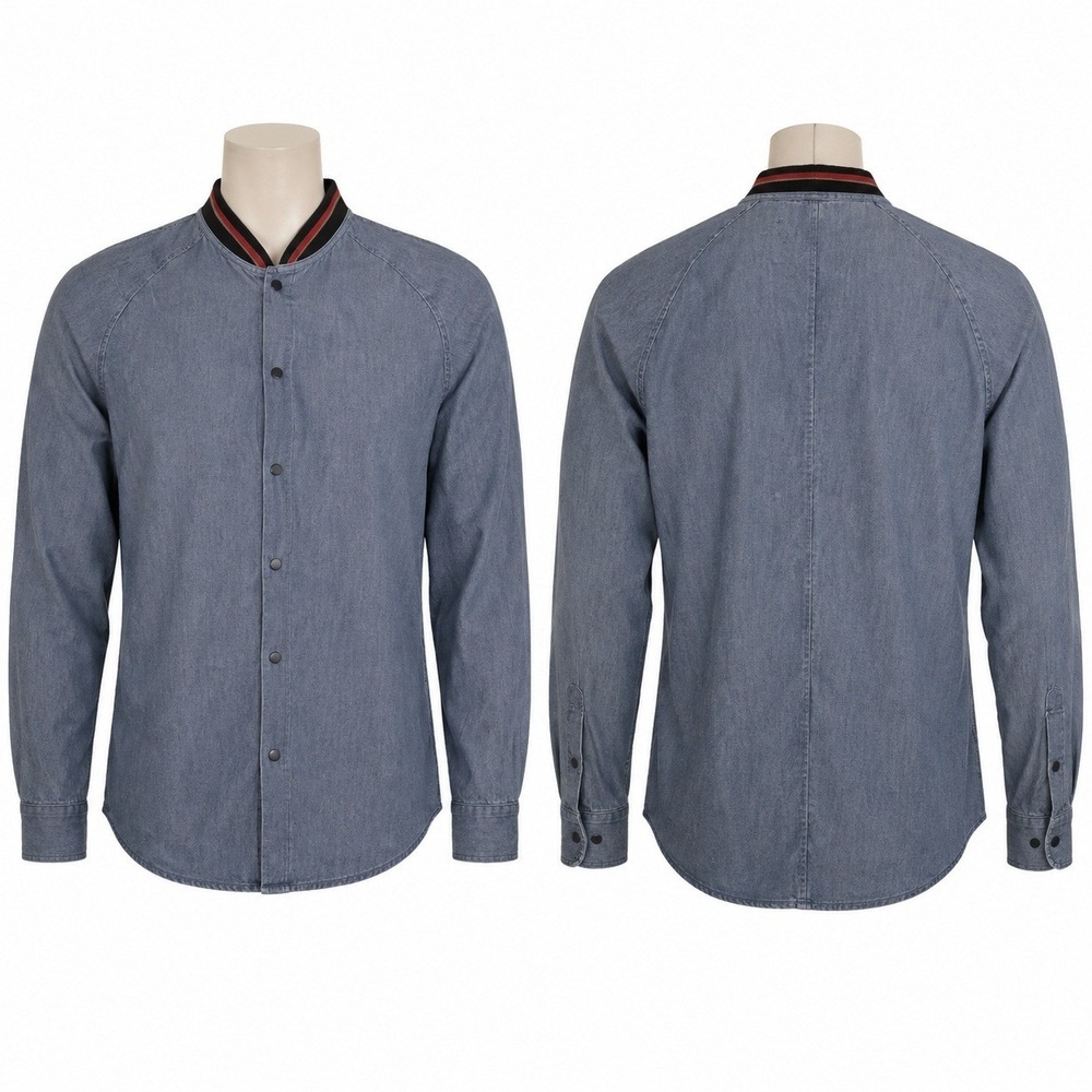 Broken Threads Chambray Light Denim Button Up Size Medium